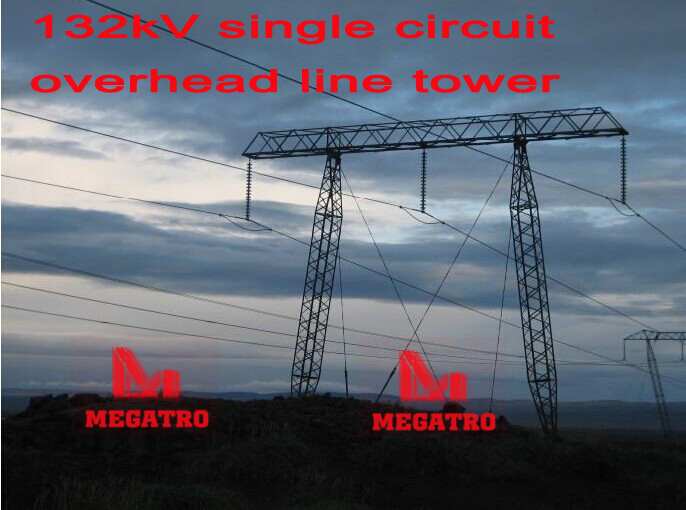 Megatro 132KV Single Circuit Overhead Line Tower