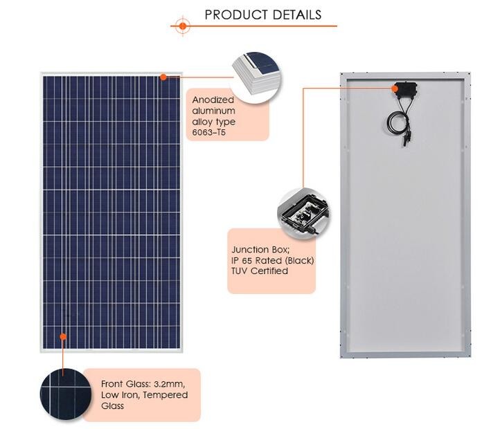 Much Cheaper Polycrystalline 310w solar panel for sale