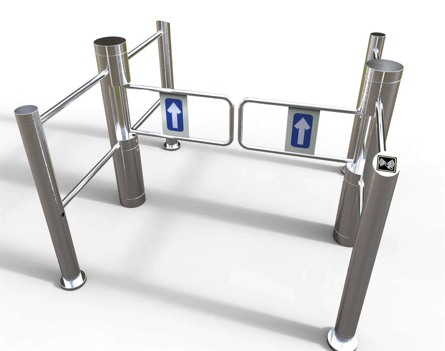 Supermarket Small Access Control Swing Gate Turnstile