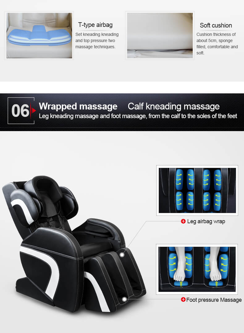 Wholesale The Best 3D Zero Gravity ampFoot Roller Massage Chair