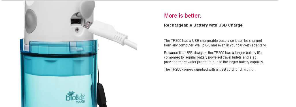 New Travel Portable Bidet ABS with Electric USB charge portable bidet for children woman and travel