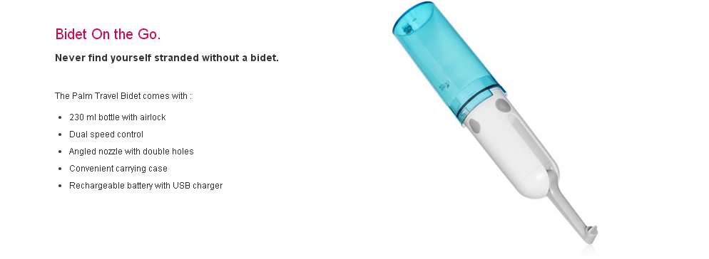 New Travel Portable Bidet ABS with Electric USB charge portable bidet for children woman and travel