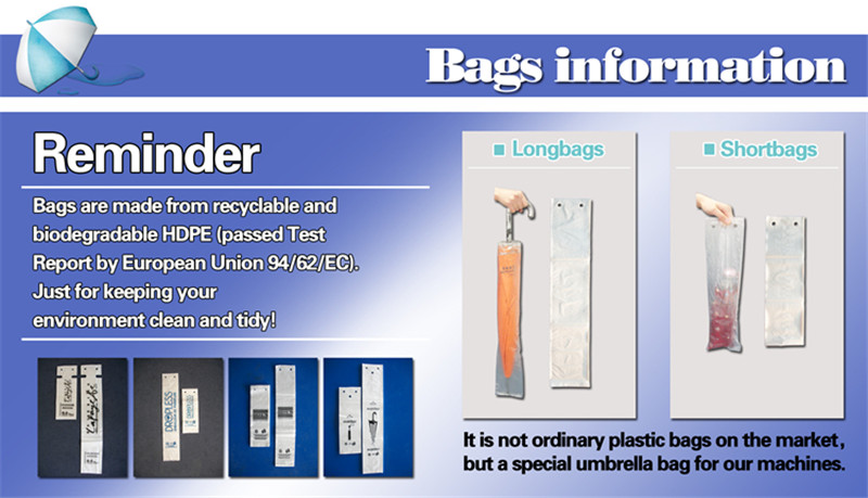 New product wet umbrella wrapper for office biulding