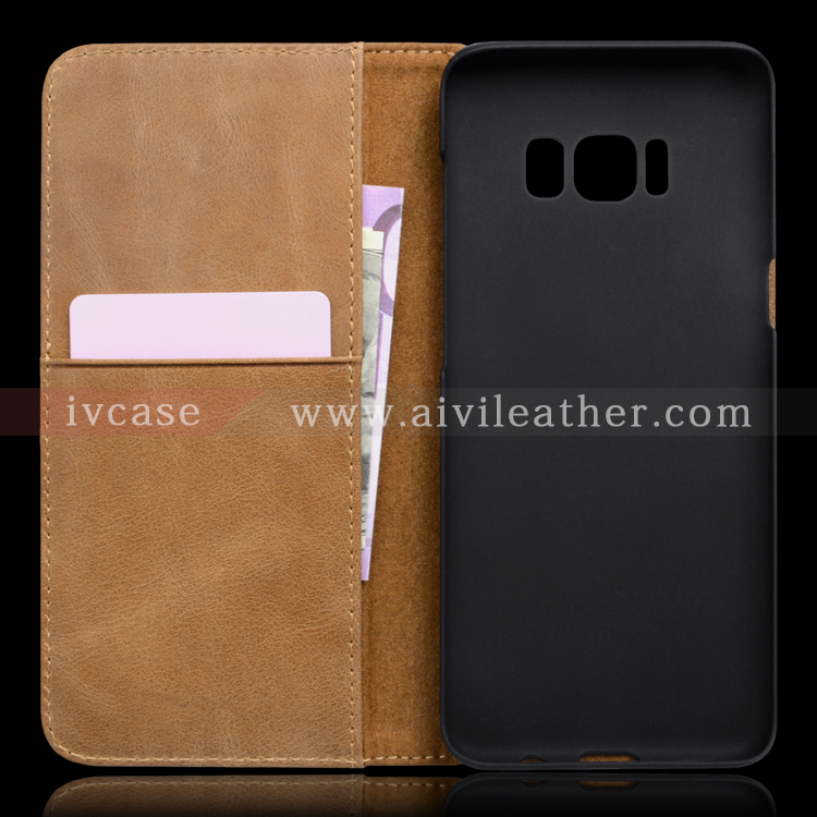 New style genuine leather case for Samsung Galaxy S8