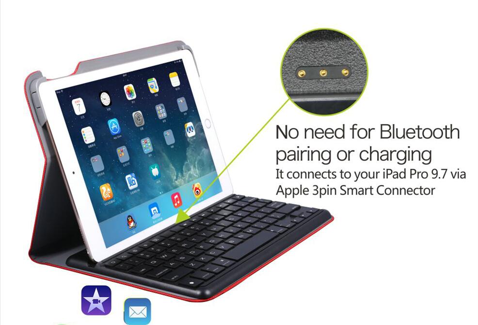 MFI 3PIN Smart Connector Keyboard for iPad Pro SL1730