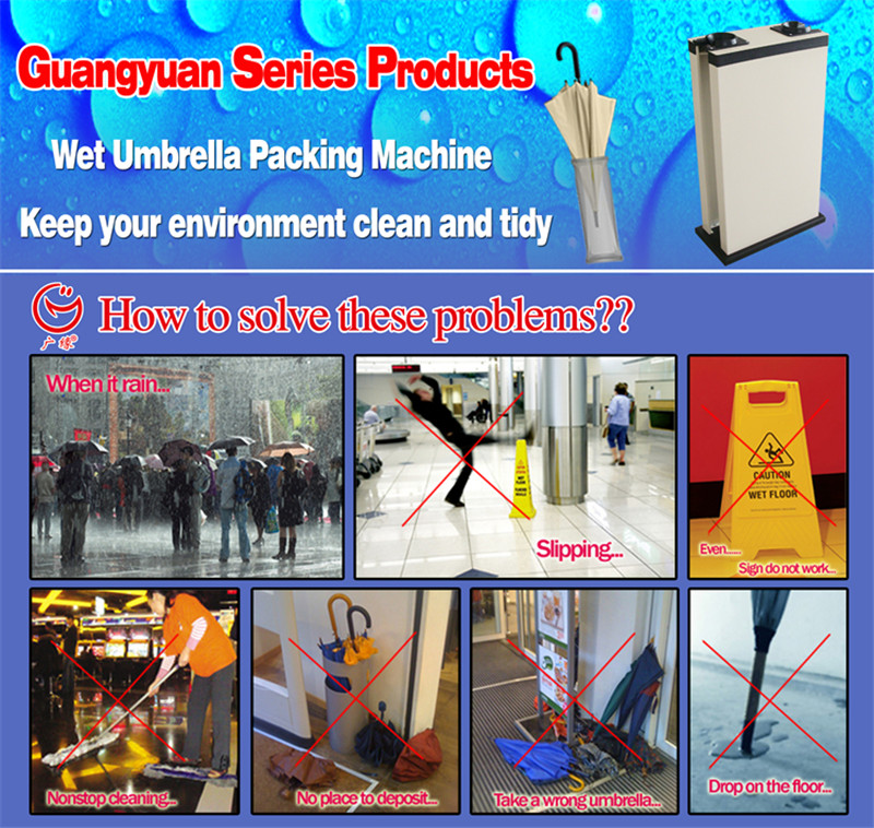 Wet umbrella packing machine new business opportuntiy