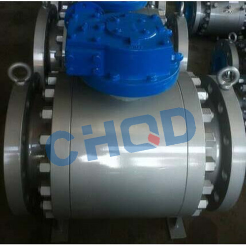 High temperature metal seat trunnion mounted ball valve