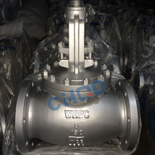 Rising stem flange API worm operation globe valve