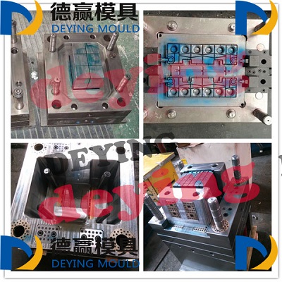 2017 hotselling carauto battery box mould plastic injection lead acid battery containercase mold