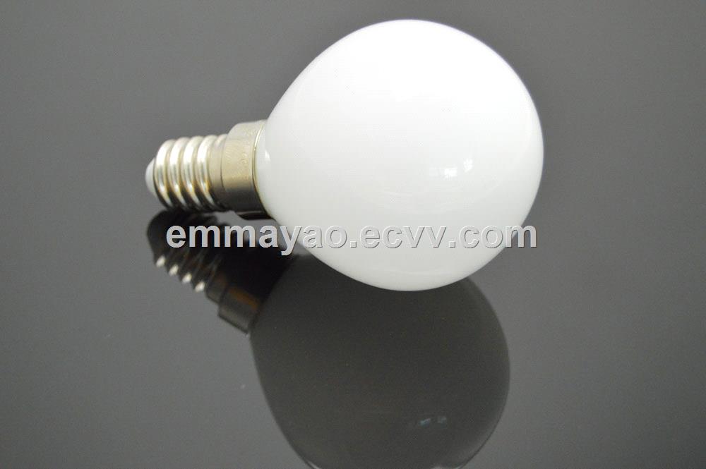 G125 GLOBAL LED filament bulb with milky white glass CE approved