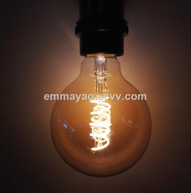Soft led filament spiral bulb warm white light bulb