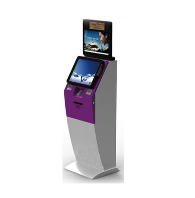 Dual Screens Self Service Kiosk with Card Dispenser