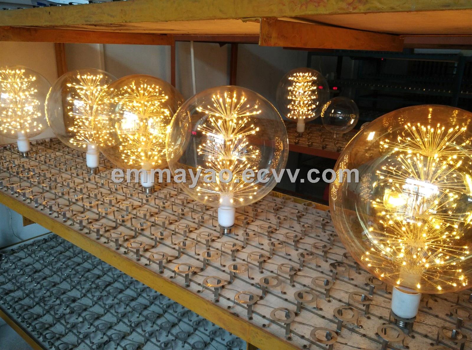 Festoon LED bulb decoration for courtyard indoor outdoor RGB color light bulb