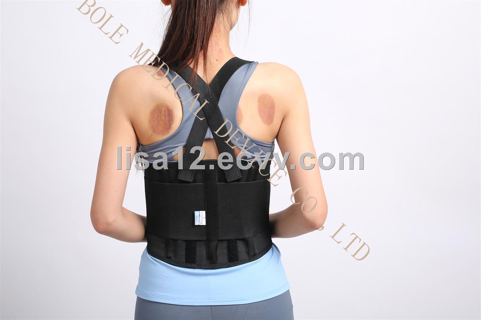 Double posture fitness lower lumbar back brace protection Workers Belts safety
