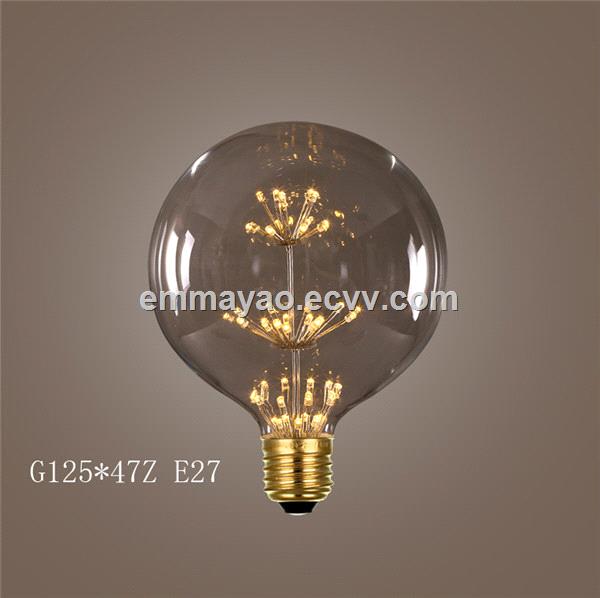 Festoon LED bulb decoration for courtyard indoor outdoor RGB color light bulb