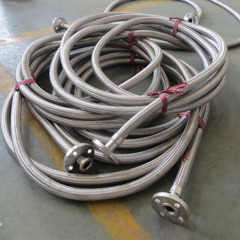 200mm stainless steel flexible hose with flange