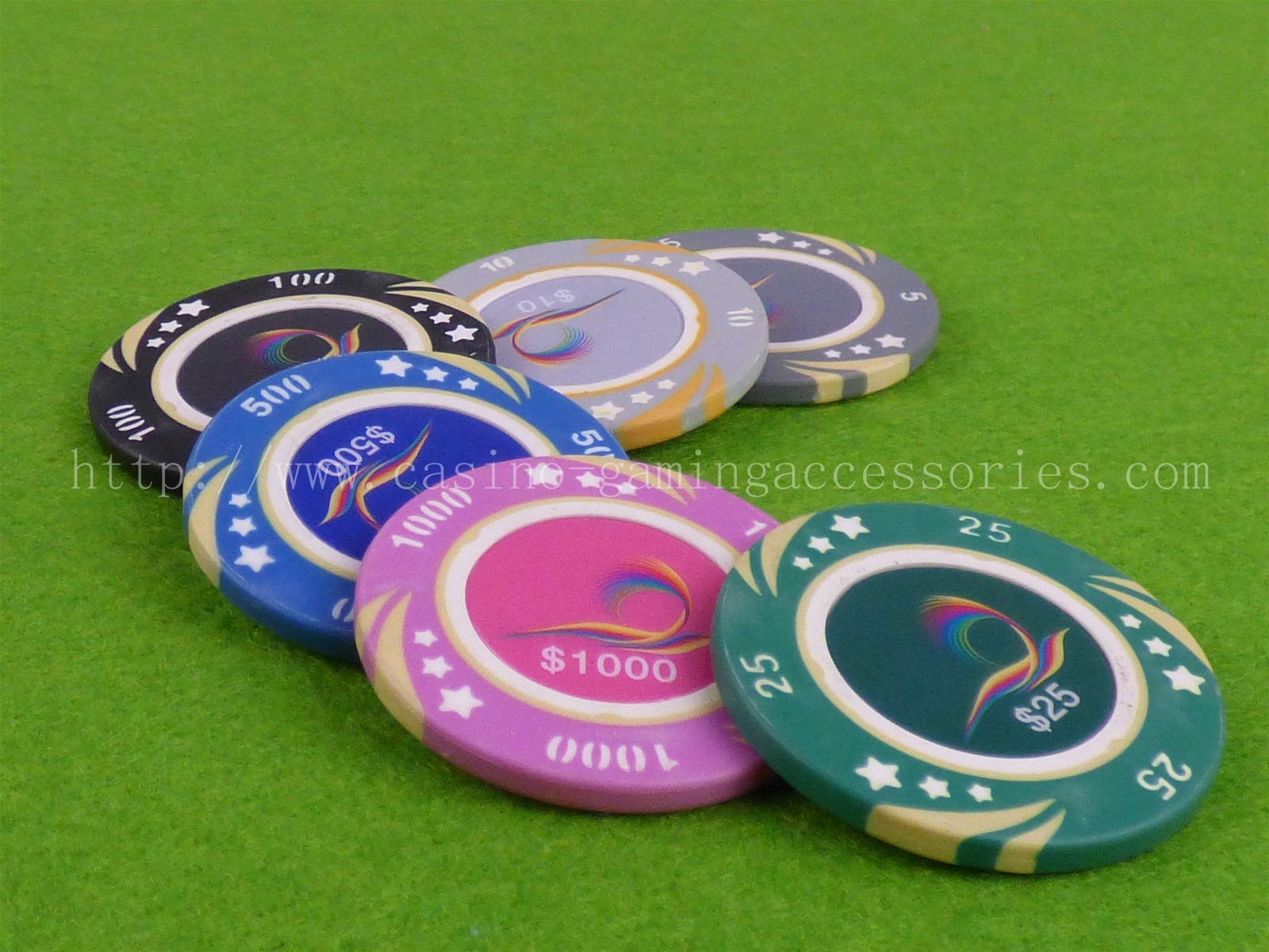 Luxury clay poker chips doubledown casino