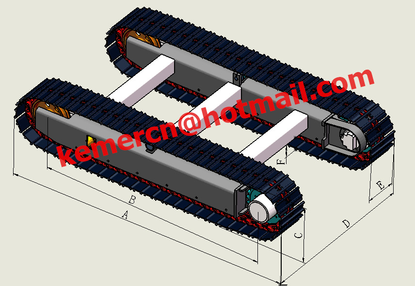 steel track undercarriage steel crawler undercarriage assembly steel track system