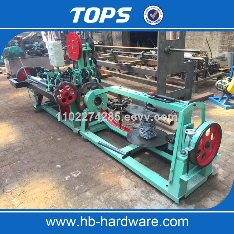 Barbed wire machine