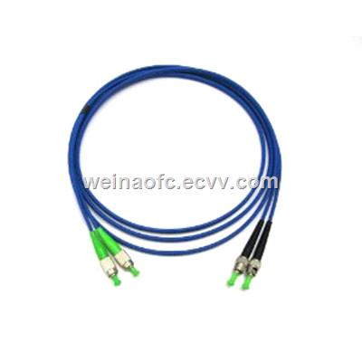 Fiber Optic Duplex Armoured Patch Cord FCST PVC LSZH