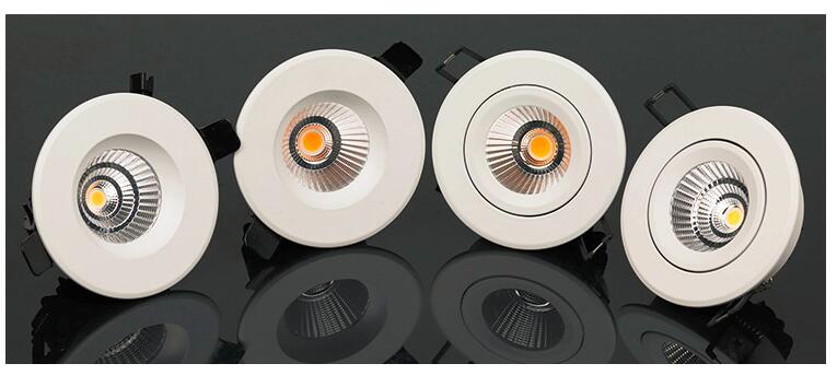 Recessed LED COB downlight 7w 9w