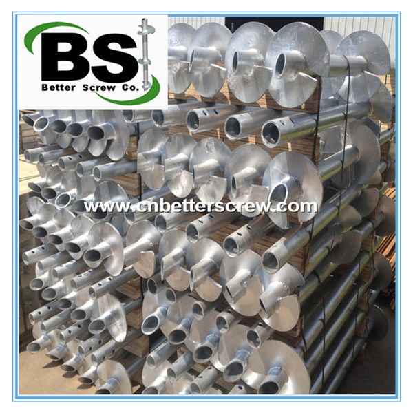 3 inch OD round lead helical piles
