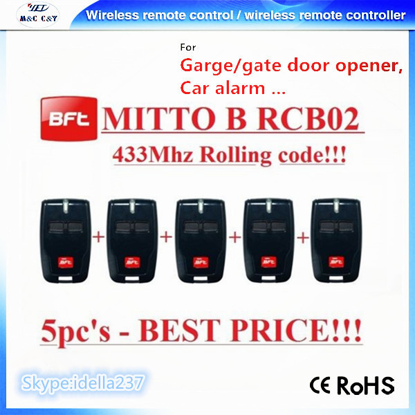 BFT MITTO24 433mhz Wireless Remote Control Garage Door
