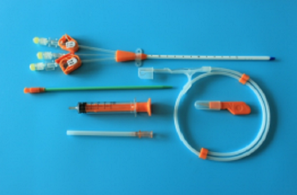 Dialysis catheter set