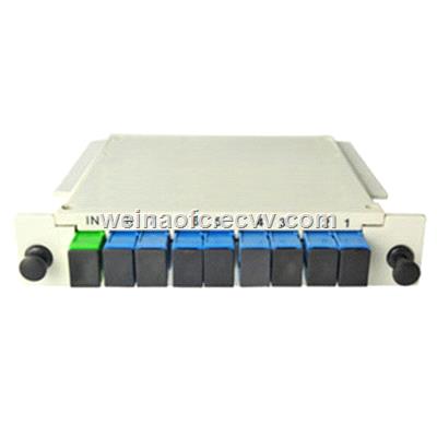 Fiber Optic Card Insertion Box type PLC splitter SCAPCSCUPC