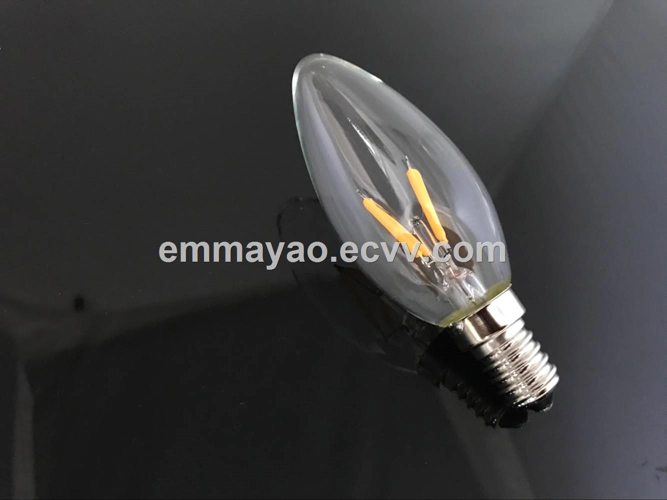 G45 global led bulb 2W E27 new style filament led bulb glass bulb