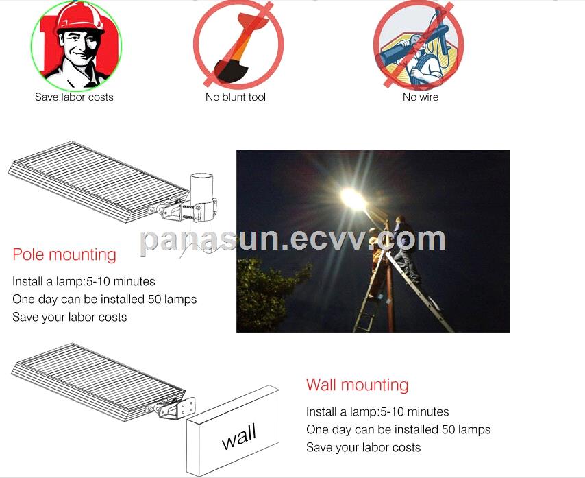 Solar LED light with sense controlsolar outdoor light