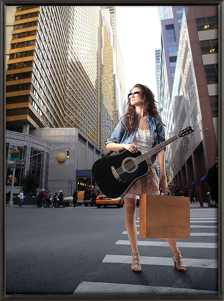 Mitred Corner Snap Frame 30 X 40 Poster Size 1 Black Color Profile