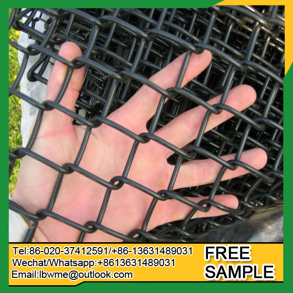 Europe Madrid Used Chain Link Fence Bern Powder Coated Wire Mesh Fencing for Roads