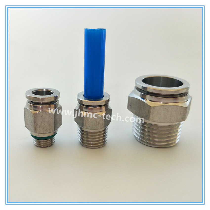 Stainless Steel Straight Male Pneumatic fittings