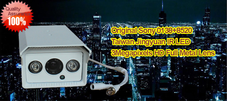 Original Sony 1200TVL 3Megapixels HD Lens Bullet CCTV Cameras