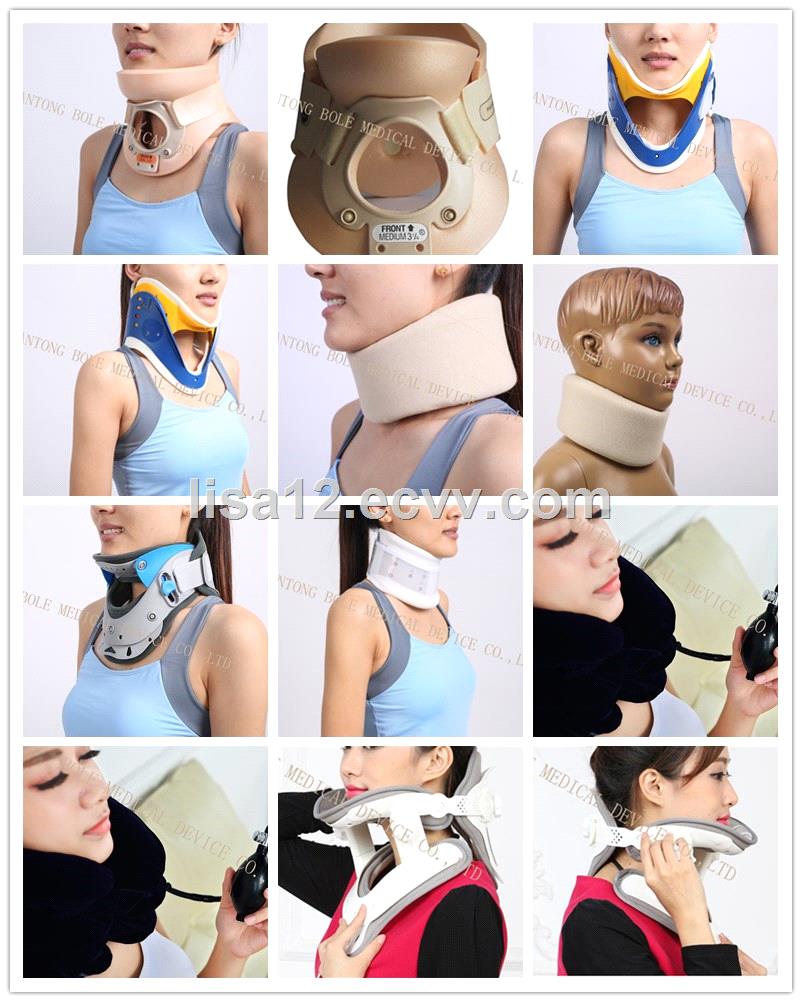 Specific design adjustable soft cervical collar removable support neck brace