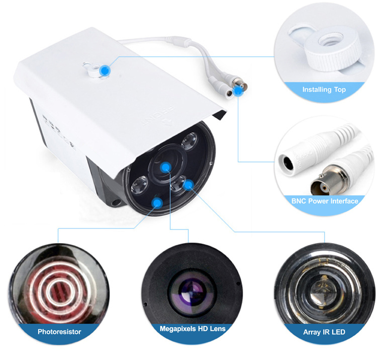 14 CMOS AHD 13Megapixels Analog Coaxial HD Bullet CCTV Cameras
