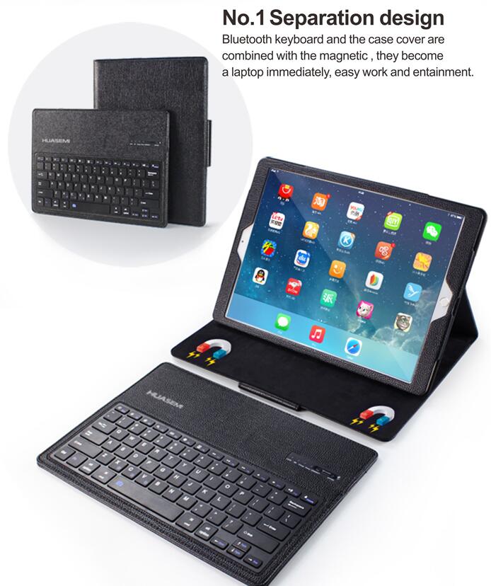 Bluetooth 30 ABS Keyboard leather case cover for ipad 129
