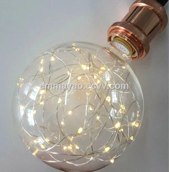 Christmas starry light bulb led bulb copper led light warm white light colorful light bulb