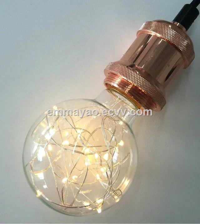 Christmas starry light bulb led bulb copper led light warm white light colorful light bulb