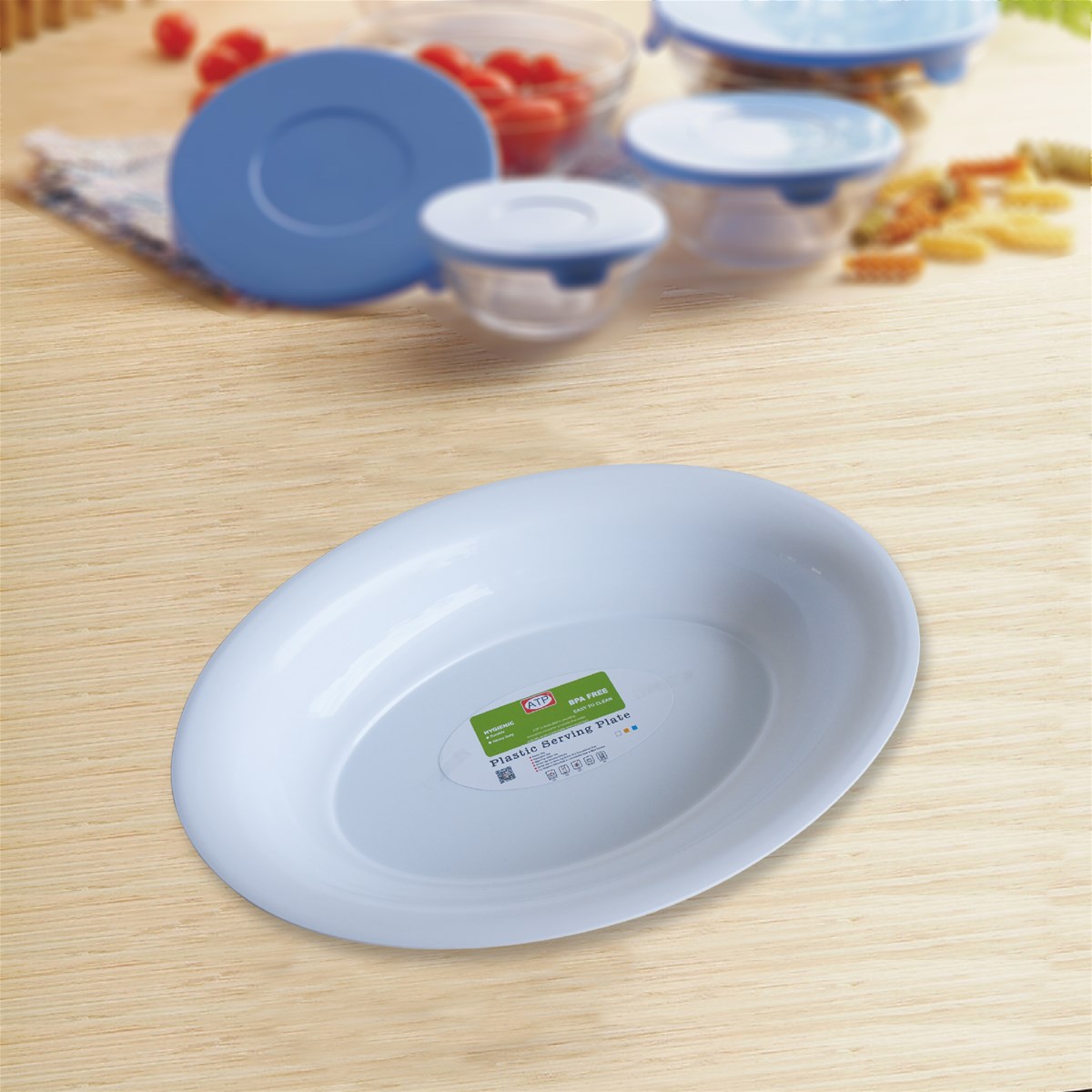 Custom made modern Oval Shaped plastic polypropylene plate maker