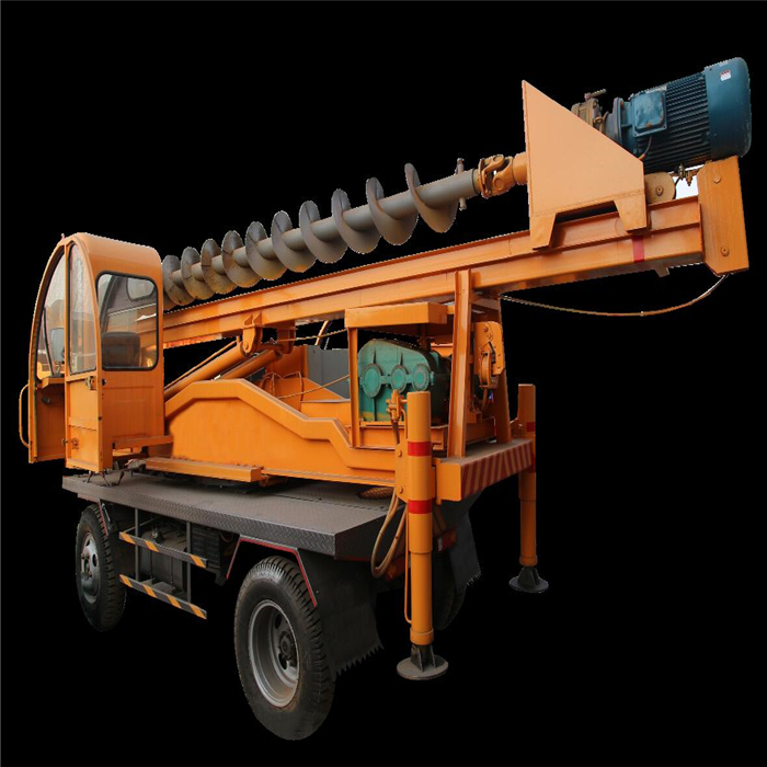 High horsepower petrol power pile driver