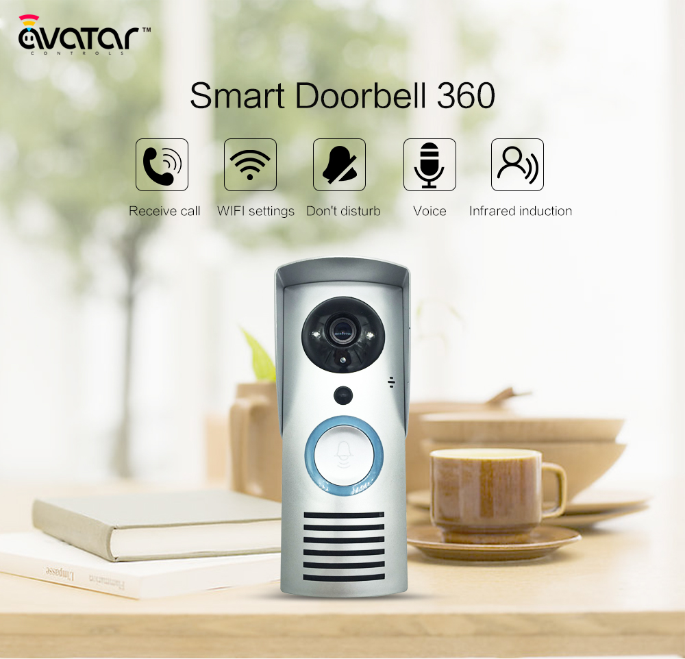 WiFi doorbell phone wireless viewer without wire builtin battery