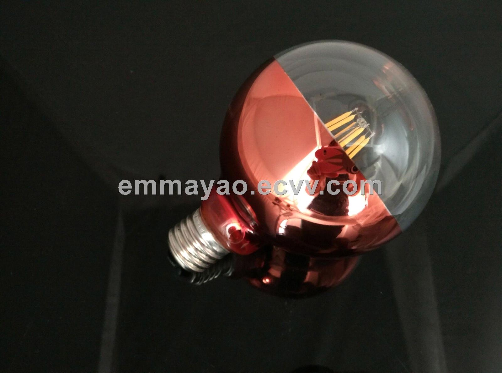 copper mirror led bulb filament led decorative bulb