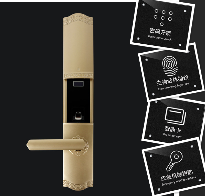 Biometric Fingerprint Door Handle Lock home design lock