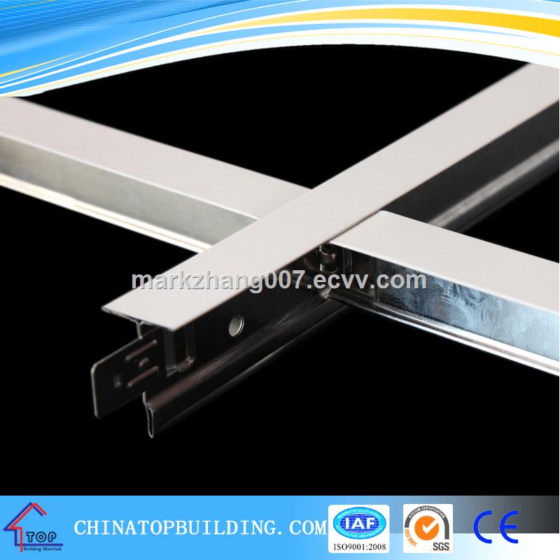 Flat Fut Groove Ceiling T Grid Ceiling T Bar For Suspended