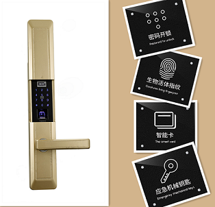 Keyless electronic fingerprintpassword door lock for hotel doors