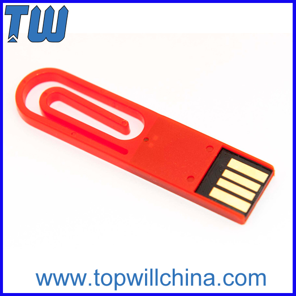 Hot Plastic Clip Office Usage USB Flashdrive Pen Drive for Company Promotion Gift