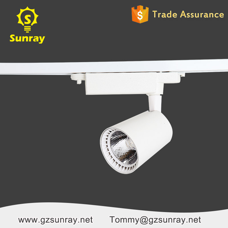 Dimmable color changing global race string led track lighting cob 20w 30w 40w 50w led track light