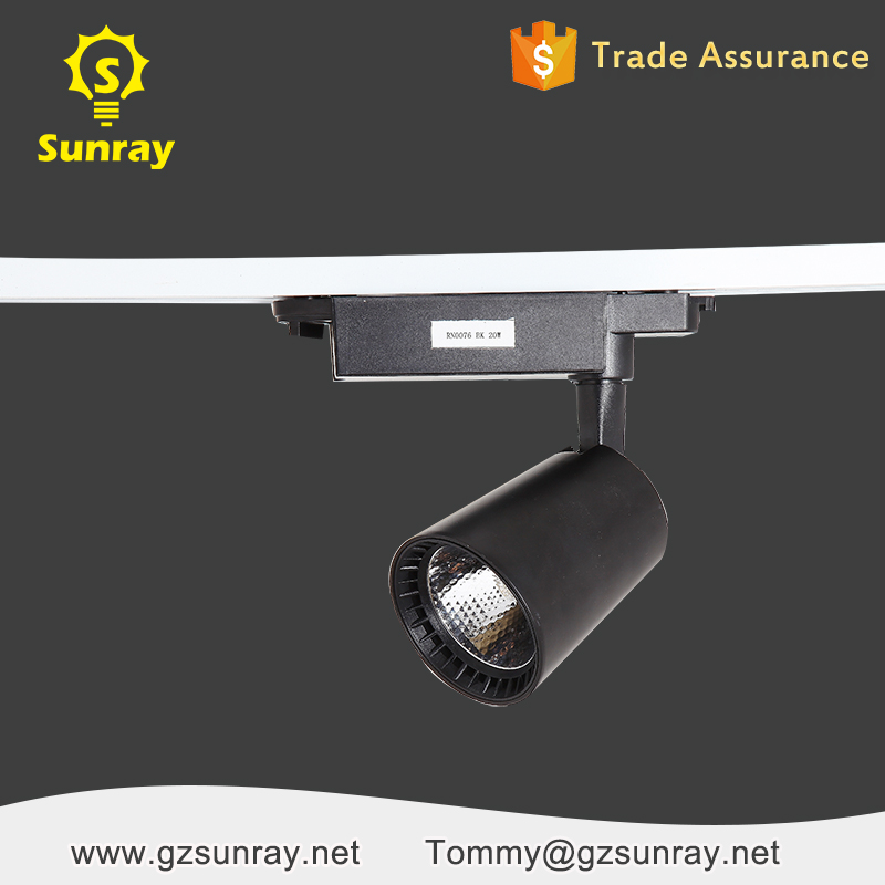 Dimmable color changing global race string led track lighting cob 20w 30w 40w 50w led track light